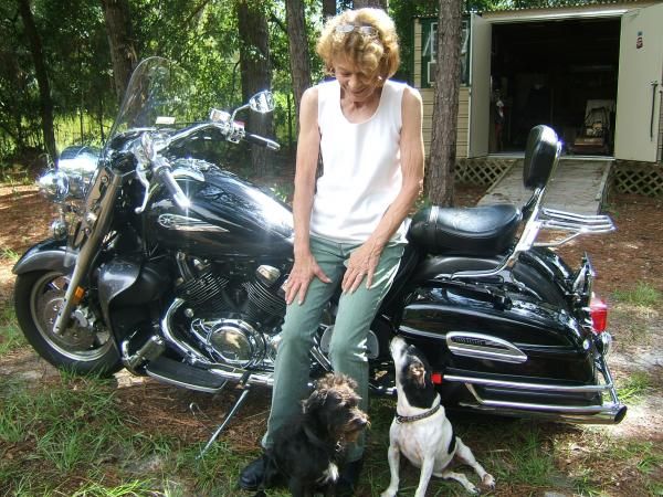 My darlin'....the lady not the dogs or bike