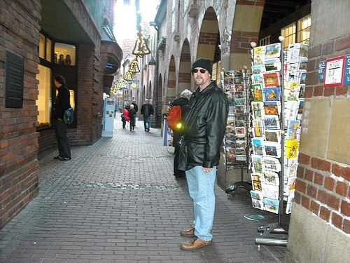 Alan in Bremen at the famos Boettcherstrasse,